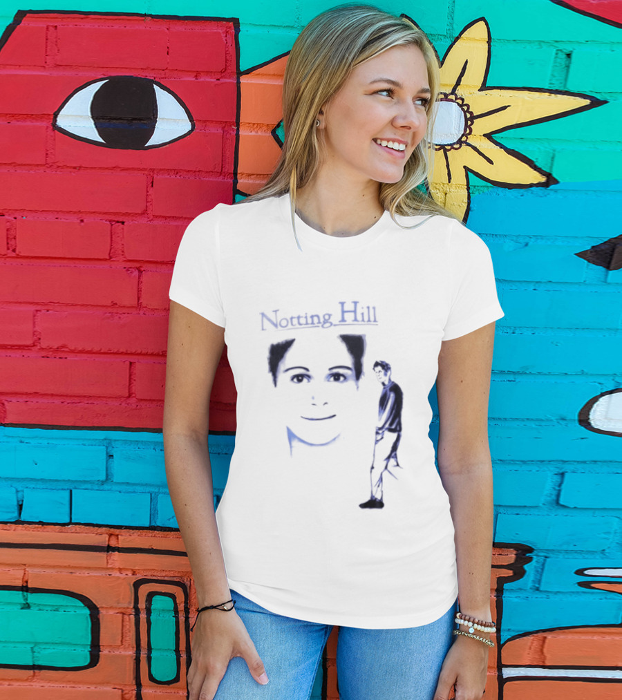 Notting Hill Tom Bateman Blue Art Conceptual T-Shirt