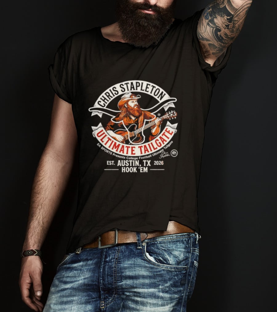 Chris Stapleton Ultimate Tailgate Austin Texas 2026 Hook 'Em T-Shirt