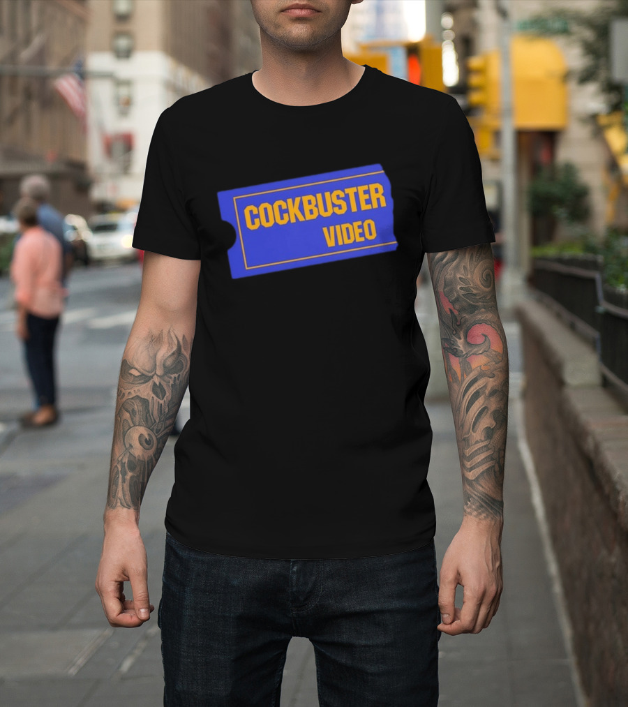 Cockbuster Video 90s Nostalgia Blockbuster T-Shirt