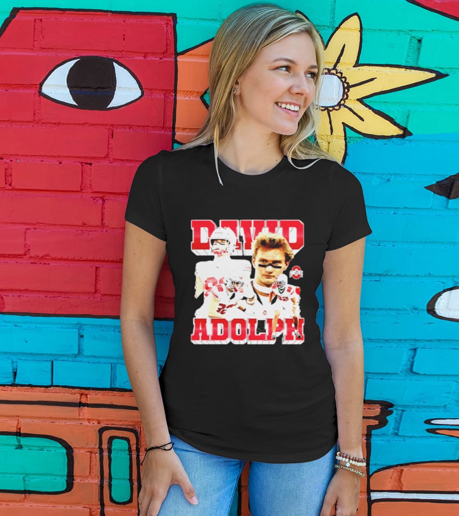David Adolph 82 Ohio State Buckeyes NCAA Player Highlights T-Shirt