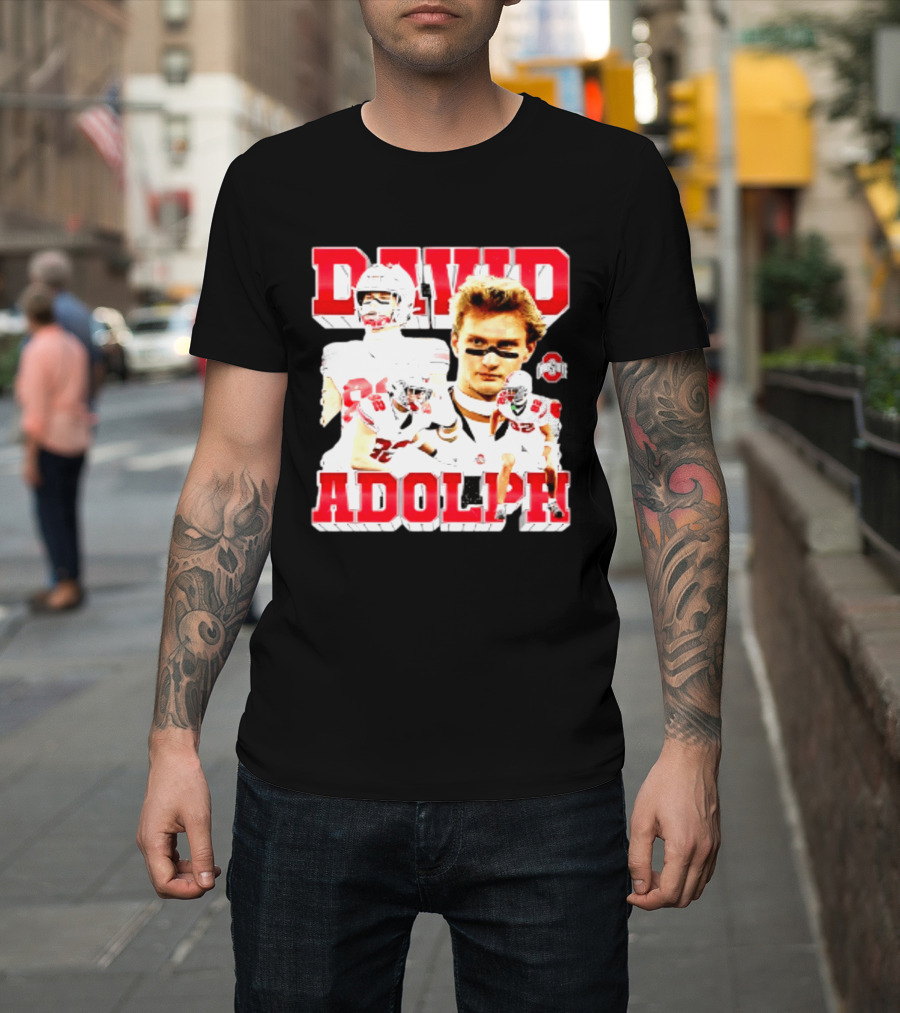 David Adolph 82 Ohio State Buckeyes NCAA Player Highlights T-Shirt