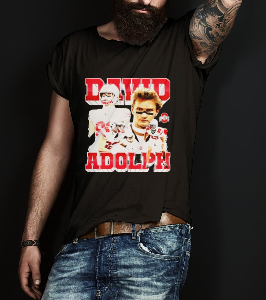 David Adolph 82 Ohio State Buckeyes NCAA Player Highlights T-Shirt
