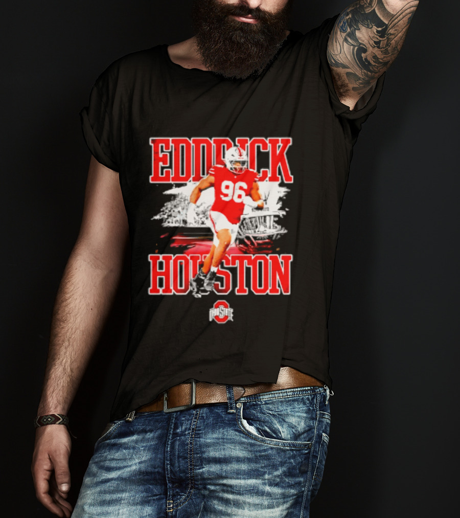 Eddrick Houston 96 Ohio State Buckeyes NCAA Football Player T-Shirt