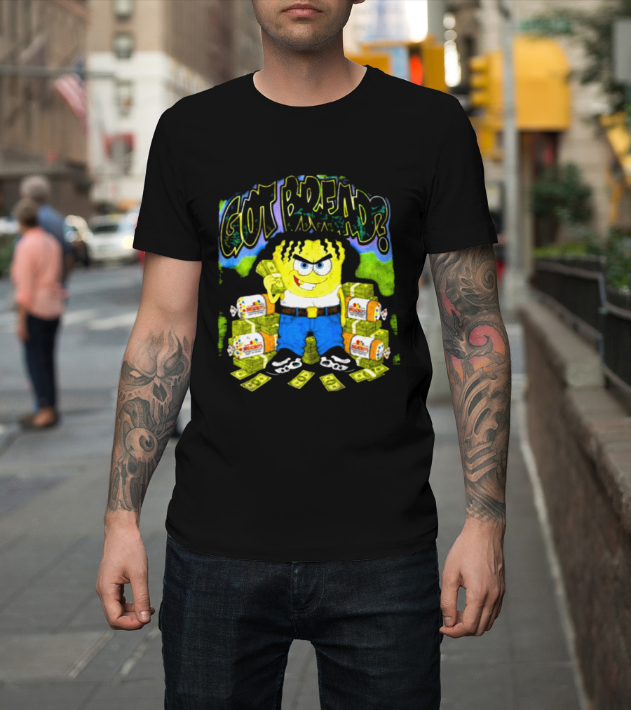 Wakko Exotics Store Whiteloaf Got Bread Black Character With Money Loaves T-Shirt