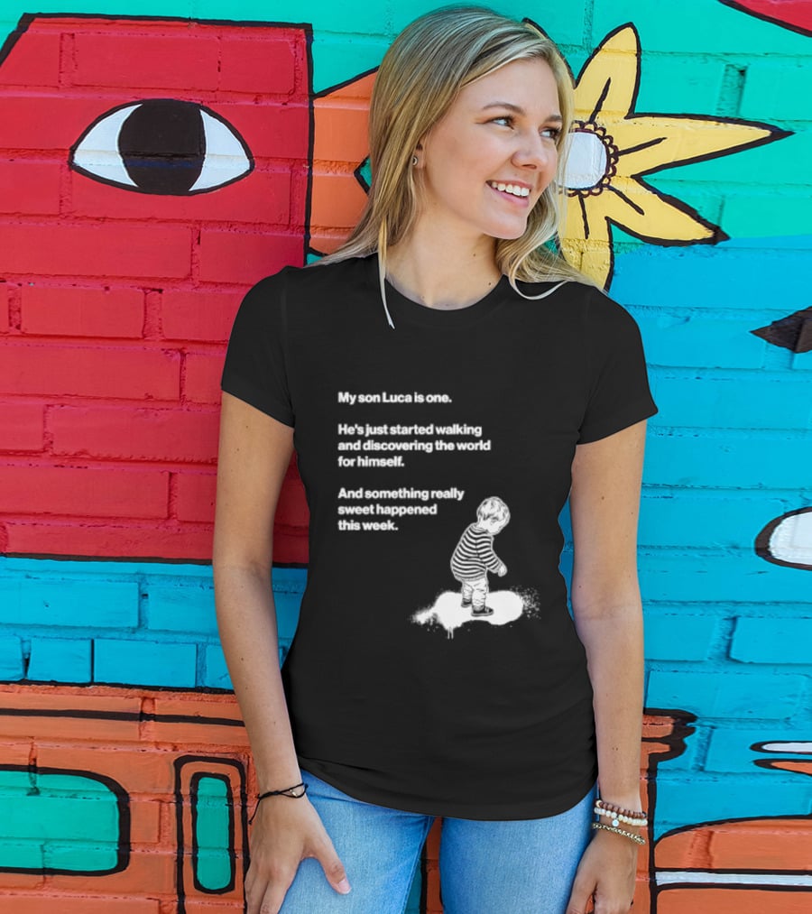 Luca Is One First Steps Adventure Exploring The World T-Shirt