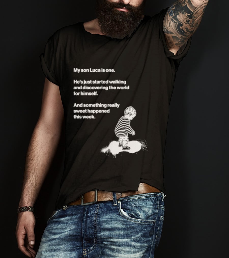Luca Is One First Steps Adventure Exploring The World T-Shirt