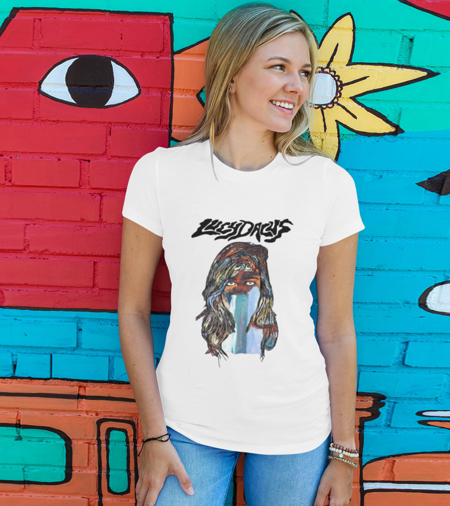 Lucy Dacus Melting Face 34 Length T-Shirt