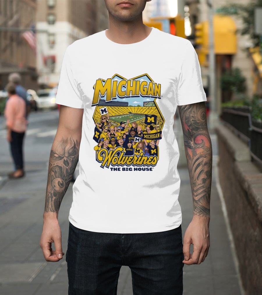 Michigan Wolverines The Big House 2026 Celebration Stadium Fans T-Shirt