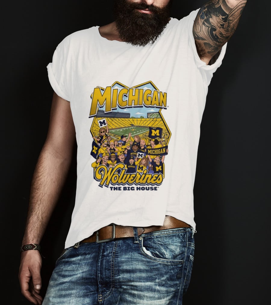 Michigan Wolverines The Big House 2026 Celebration Stadium Fans T-Shirt