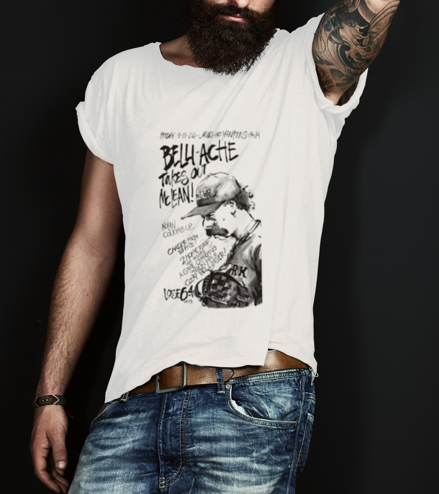 Belly Ache Takes Out McLean New York Mets Baseball T-Shirt