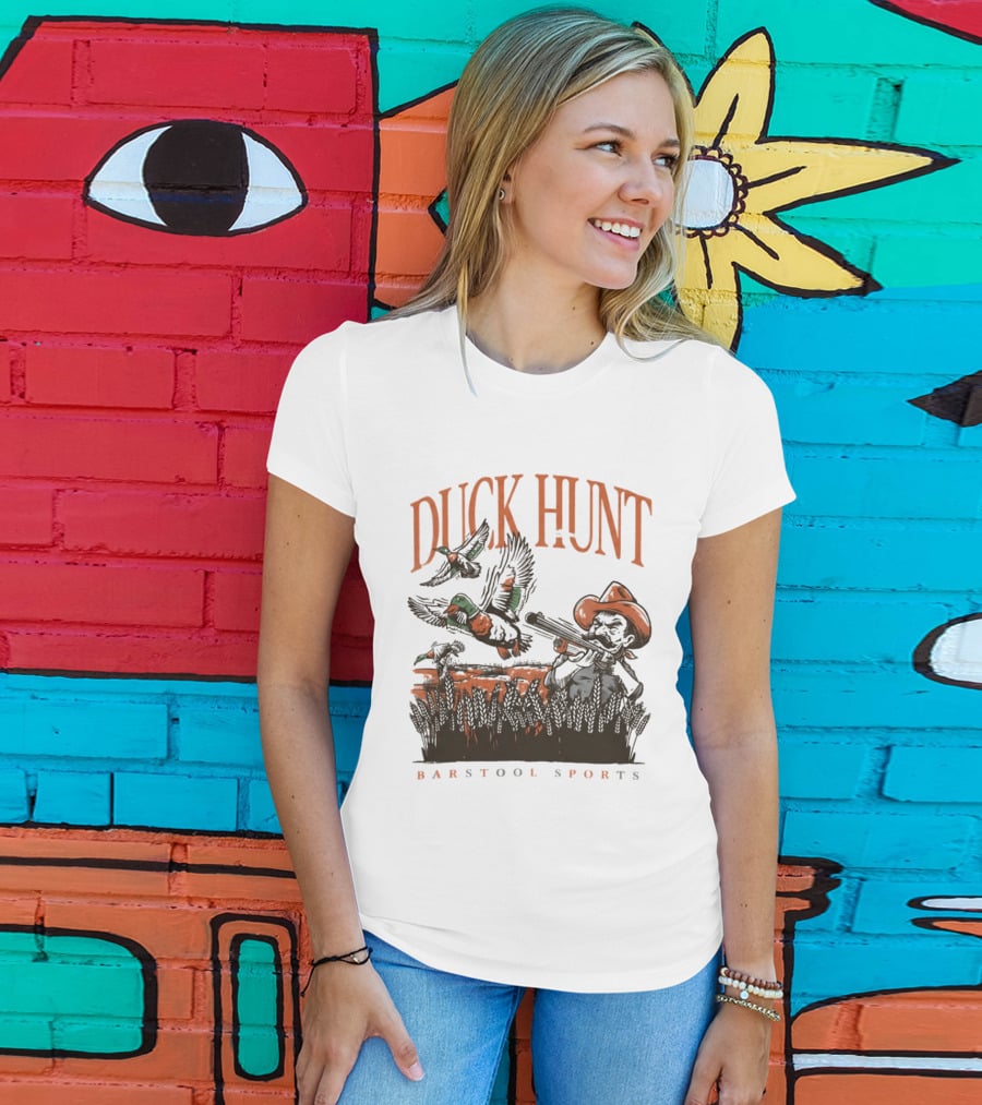 Duck Hunt Cowboy Oklahoma Cowboys Oregon Ducks Barstool Sports T-Shirt