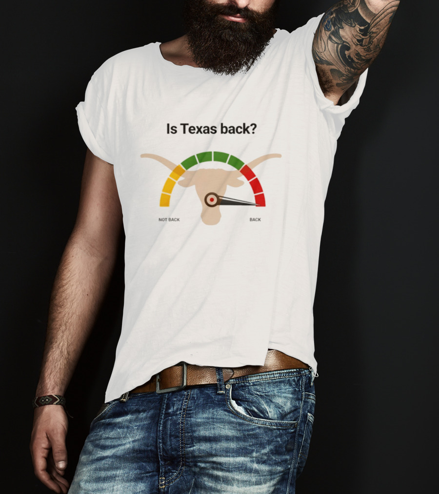 Is Texas Back Longhorns Meter Not Back Back T-Shirt