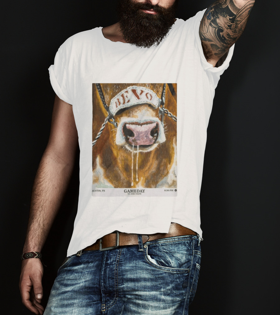 Texas Longhorns Bevo Vs Ohio State Austin TX Gameday 6:30 PM 2026 T-Shirt