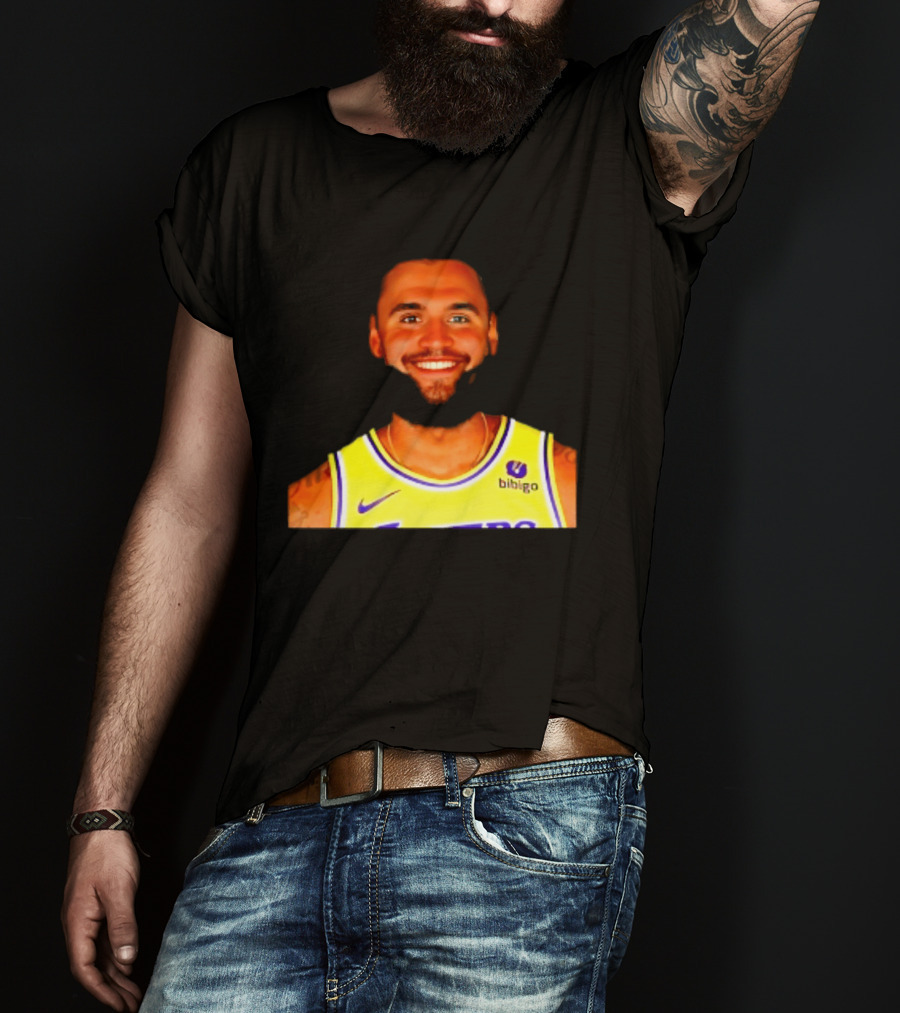Charlie Kirk And LeBron James Los Angeles Lakers Basketball Meme T-Shirt