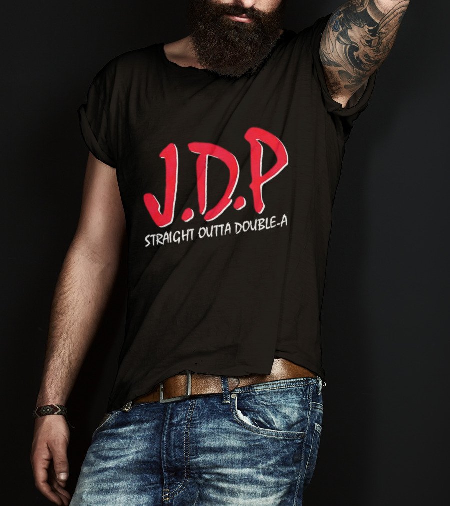 Josue De Paula JDP Straight Outta Double A Los Angeles Dodgers T-Shirt