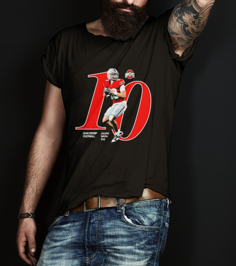Ohio State Buckeyes Julian Sayin NCAA Football Player Number 10 T-Shirt