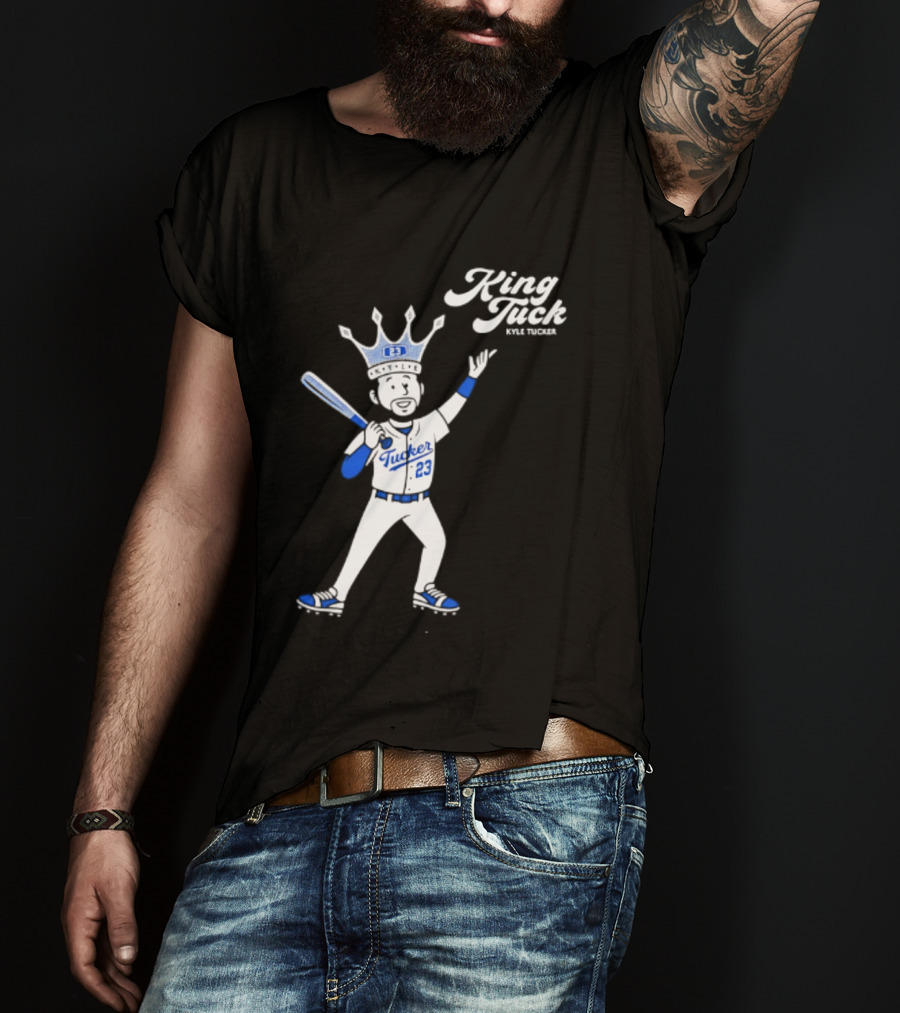King Tuck Kyle Tucker 23 Baseball Crown And Bat T-Shirt