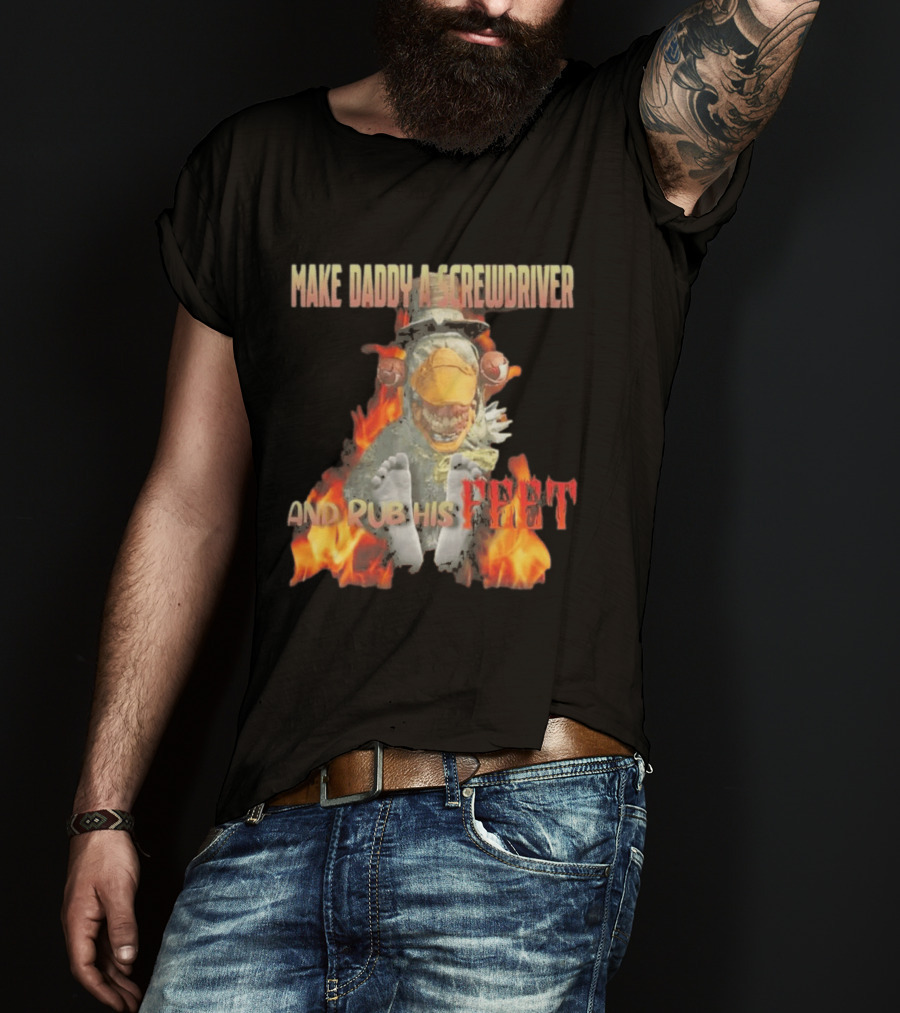 Dr Futterman Outlast Trials Make Daddy A Screwdriver And Rub His Feet Flaming Creature T-Shirt