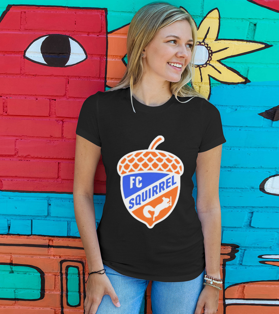FC Squirrel Acorn Crest Cincinnati Soccer T-Shirt