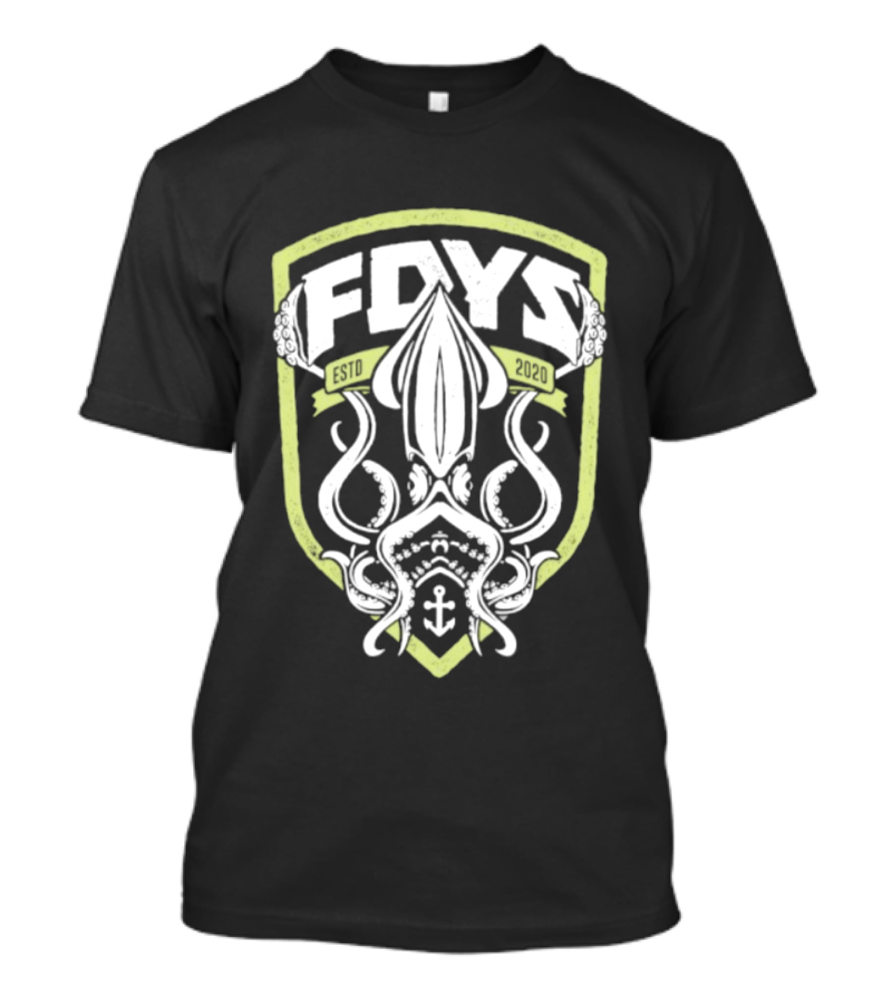 Fdys Estd 2020 Squid Anchor Emblem Field Days T-Shirt