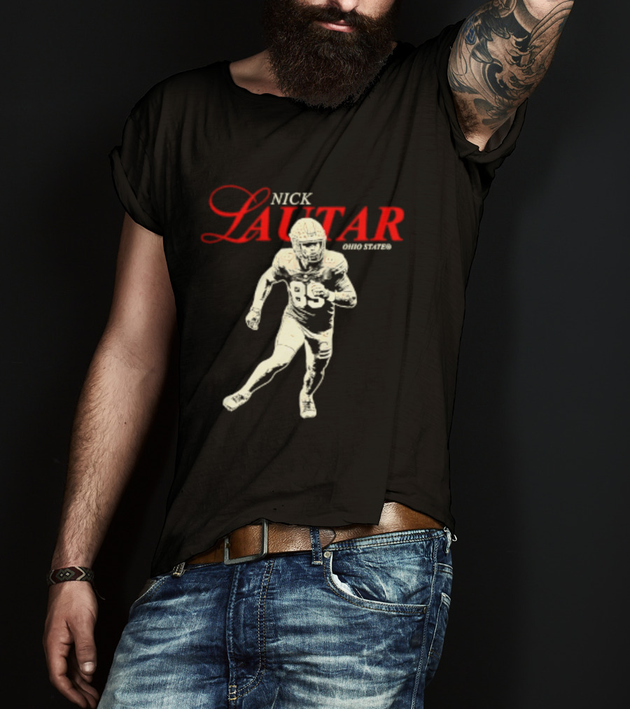 Nick Lautar Ohio State Buckeyes 89 NCAA T-Shirt