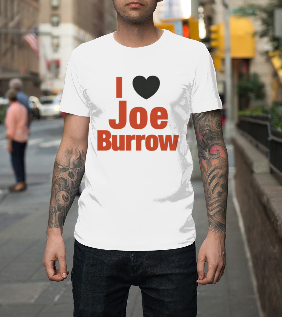 I Heart Joe Burrow Cincinnati Bengals 2026 Season T-Shirt