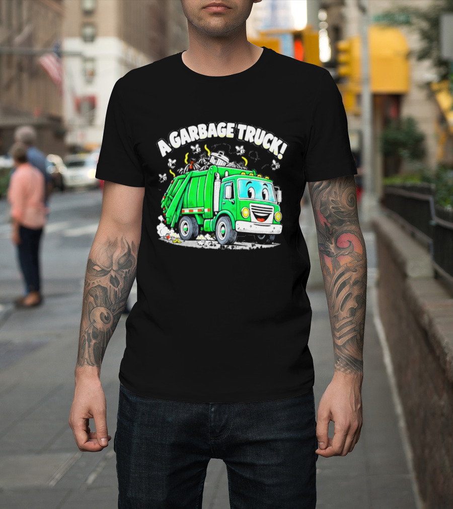 A Garbage Truck Cartoon Animation Fun T-Shirt