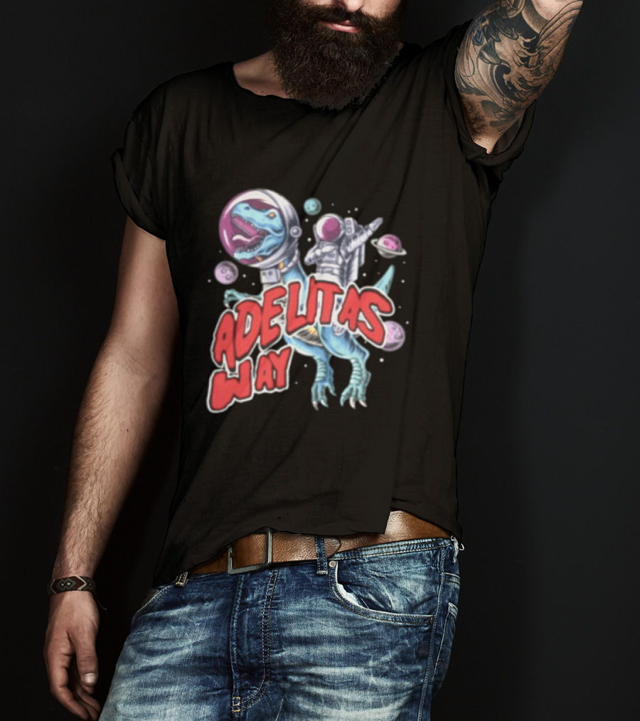Adelitas Way Space Dinosaur Astronaut Rex T-Shirt