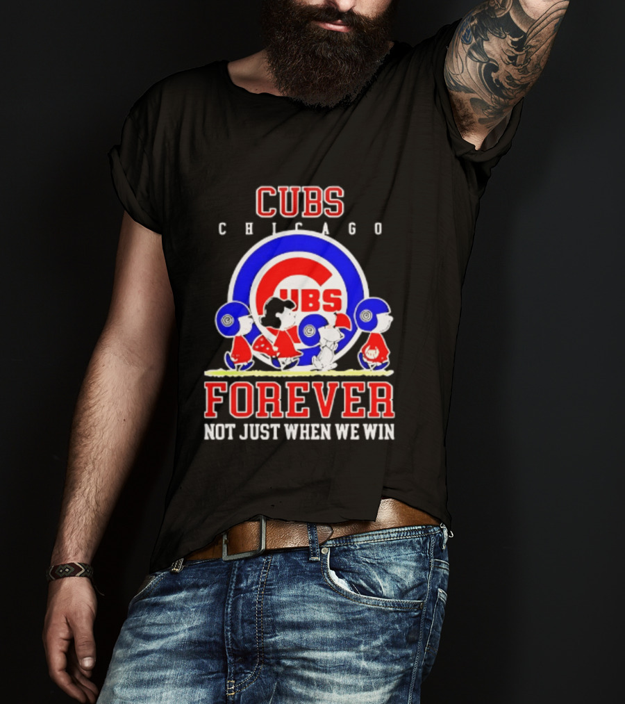 Chicago Cubs Peanuts Abbey Road Forever Not Just When We Win T-Shirt