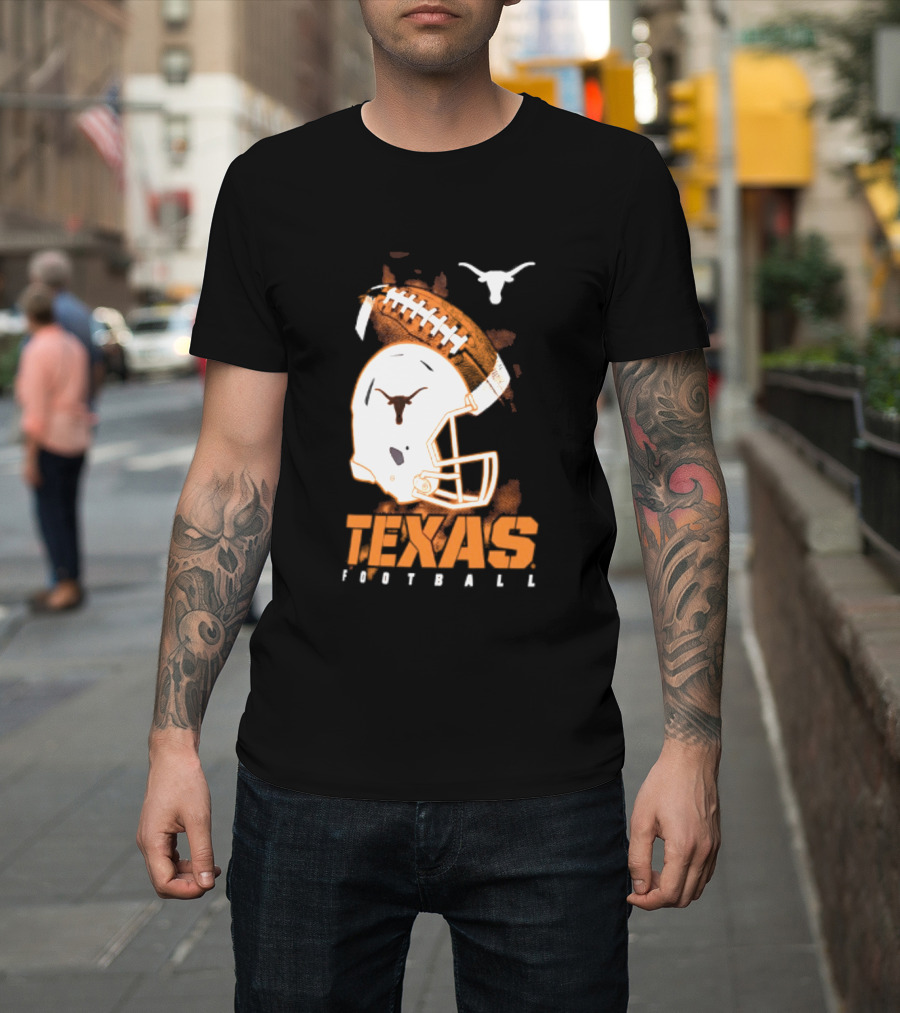 Texas Longhorns Football Helmet Glory NCAA Highlights T-Shirt