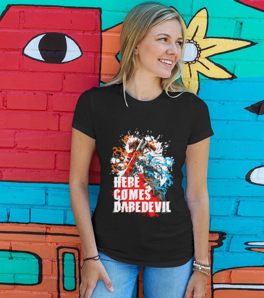 Here Comes Daredevil Guilty Sol Badguy Vibrant Splash T-Shirt