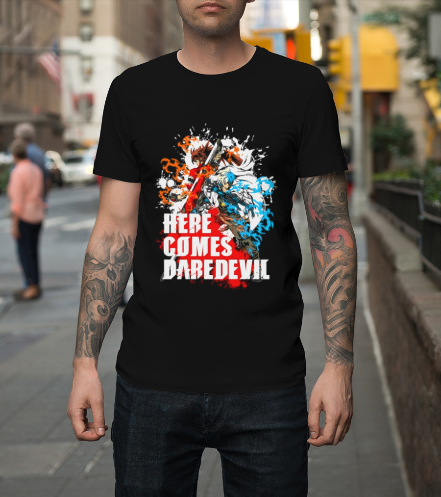 Here Comes Daredevil Guilty Sol Badguy Vibrant Splash T-Shirt