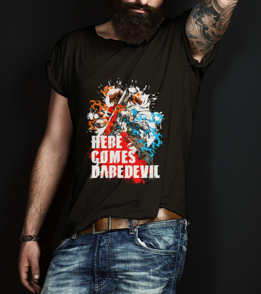 Here Comes Daredevil Guilty Sol Badguy Vibrant Splash T-Shirt
