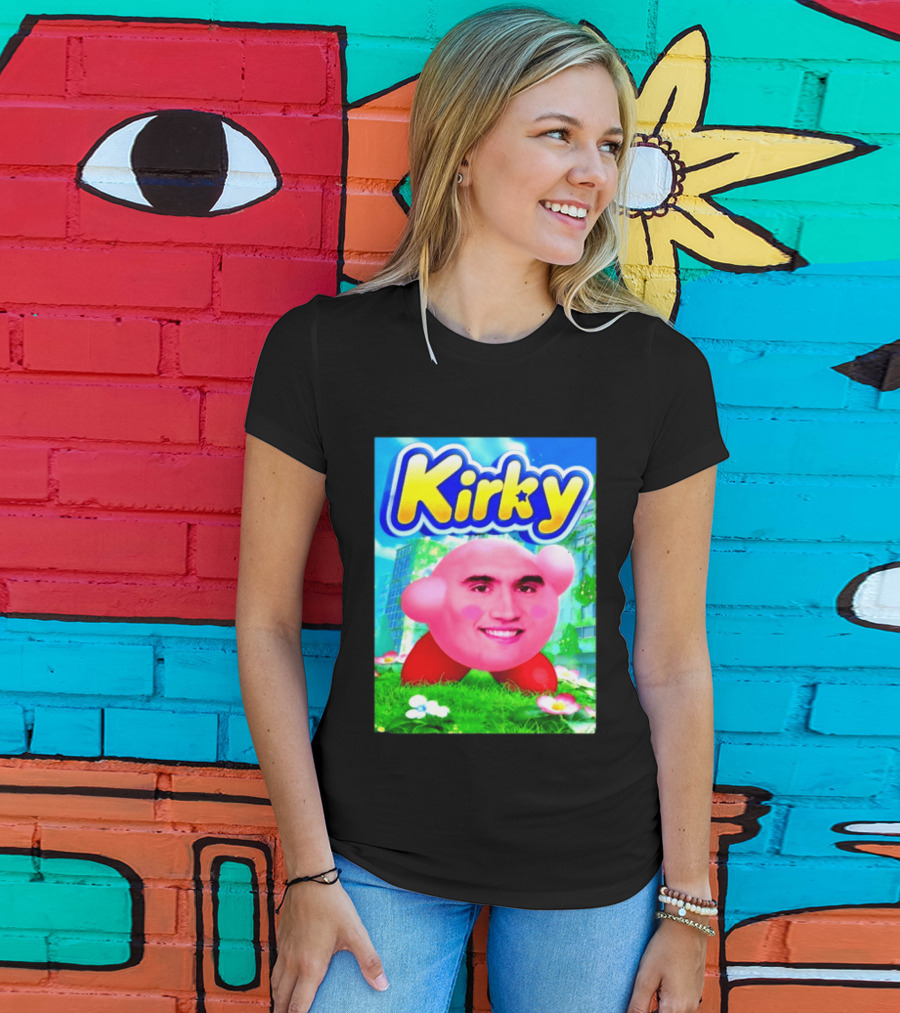 Kirky Charlie Kirk Kirby Meme T-Shirt