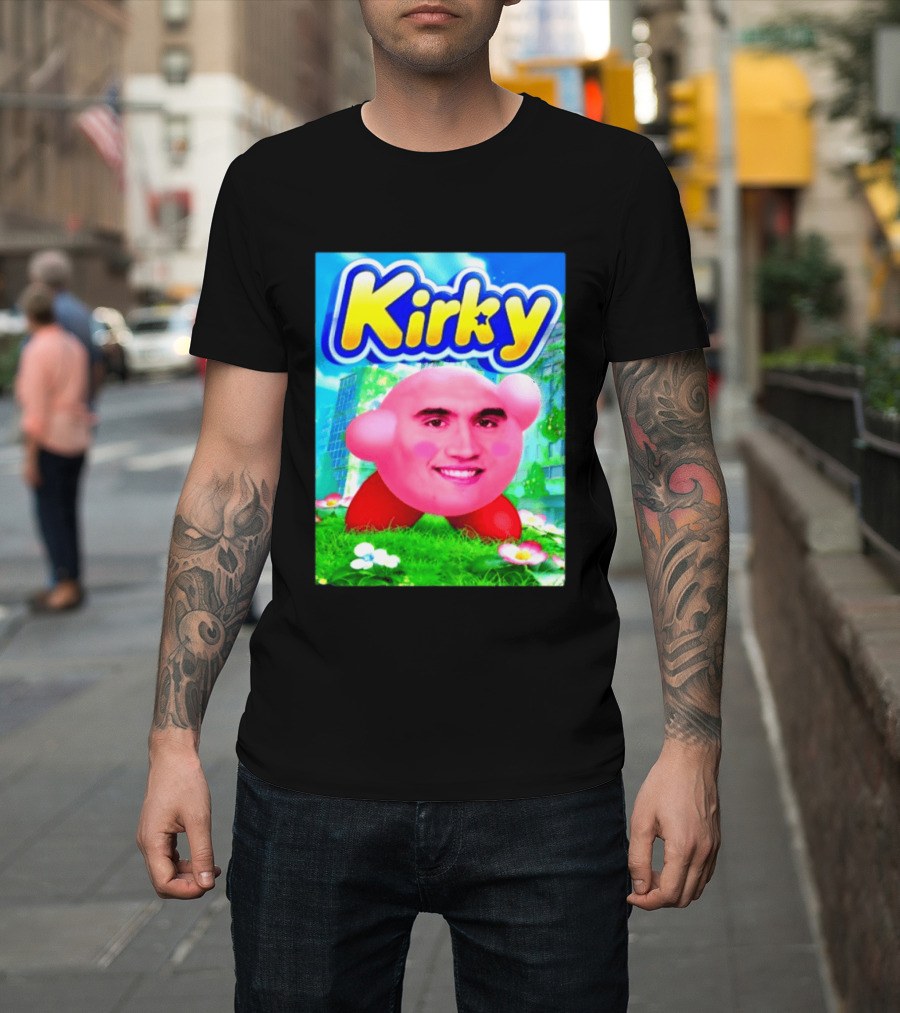 Kirky Charlie Kirk Kirby Meme T-Shirt