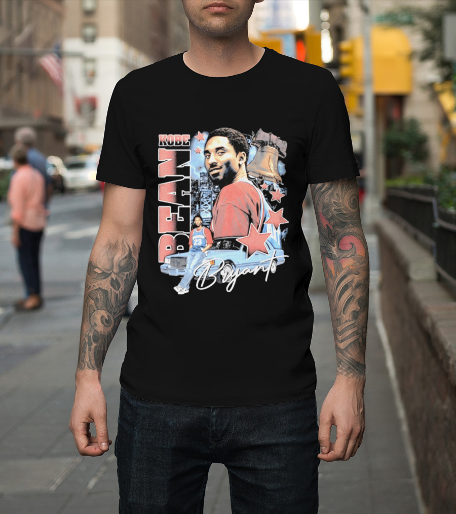Kobe Bean Bryant Philadelphia Liberty Bell Vintage Style 23 Jersey Retro 76ers T-Shirt
