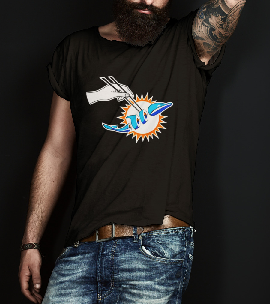 Maxx Crosby Las Vegas Raiders Sushi Miami Dolphin T-Shirt