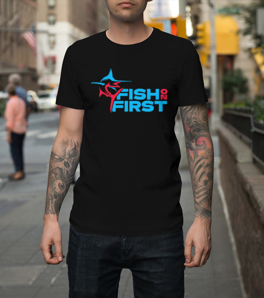 Miami Marlins Fish On First T-Shirt