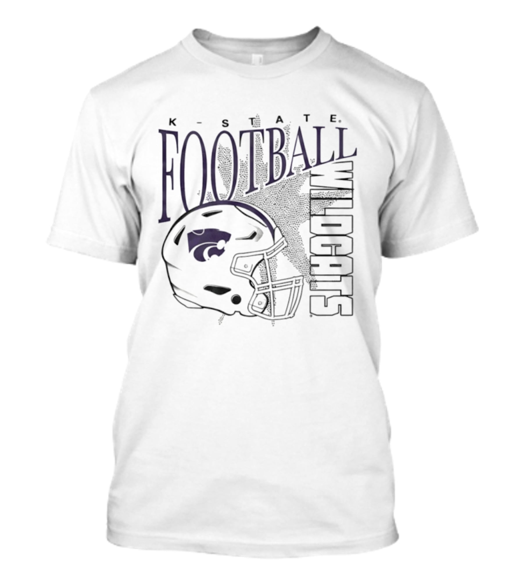 K State Wildcats Football Helmet T-Shirt