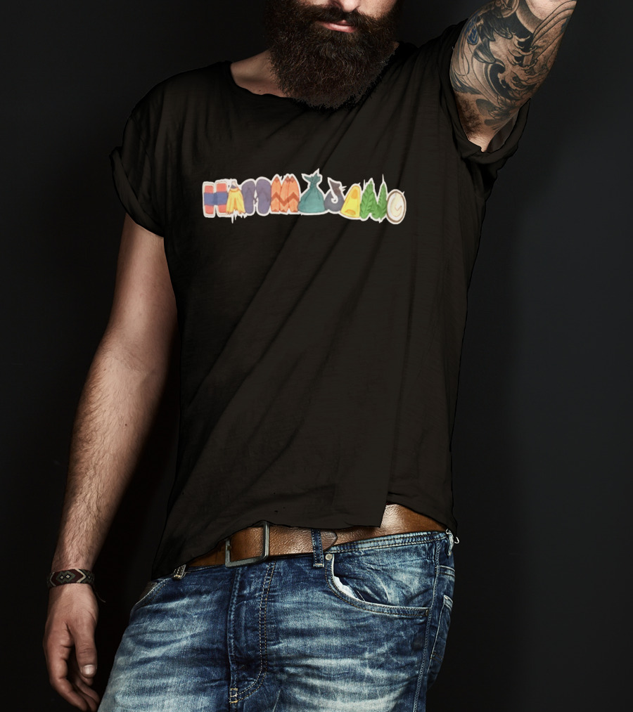 8Ro8 Store Hammajang Colorful Lettering Hat T-Shirt
