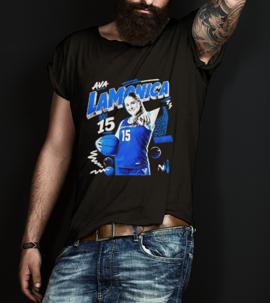 Ava LaMonica 15 Buffalo Bulls NCAA Women's Basketball Player Jersey Number T-Shirt