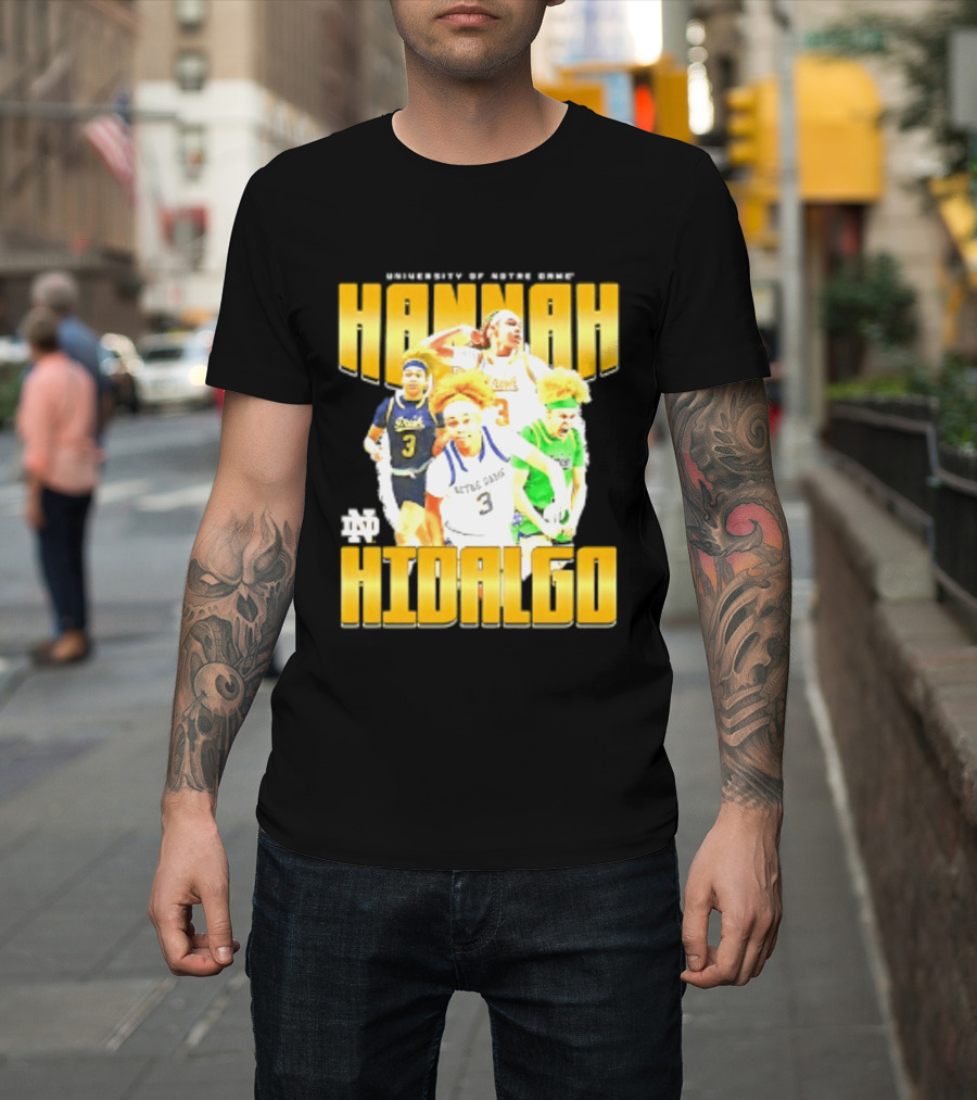 University Of Notre Dame Hannah Hidalgo Ncaa Women's Basketball T-Shirt