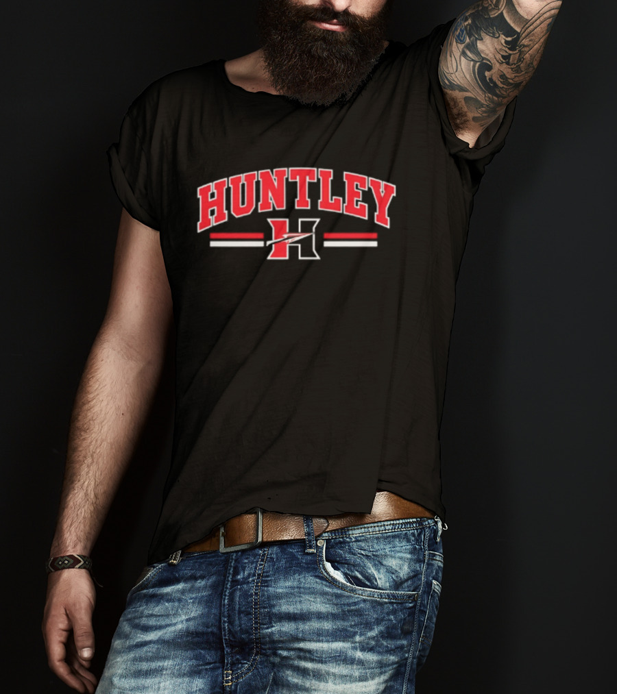 Huntley H High School Red Raiders Varsity Team Spirit T-Shirt
