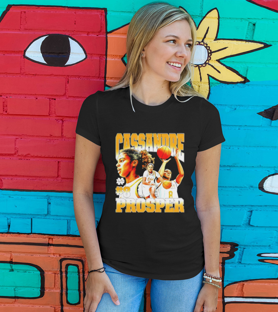 Cassandre Prosper 0 Notre Dame Women's Basketball 8 NCAA Player T-Shirt