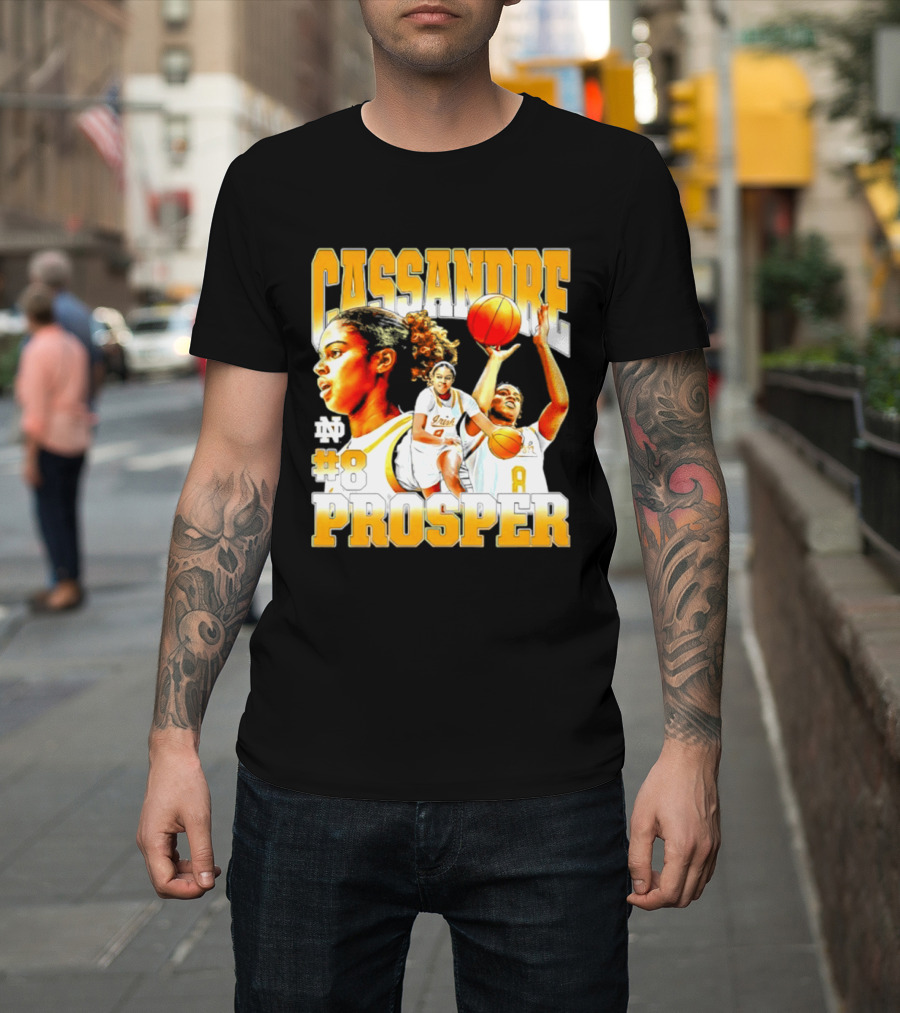 Cassandre Prosper 0 Notre Dame Women's Basketball 8 NCAA Player T-Shirt