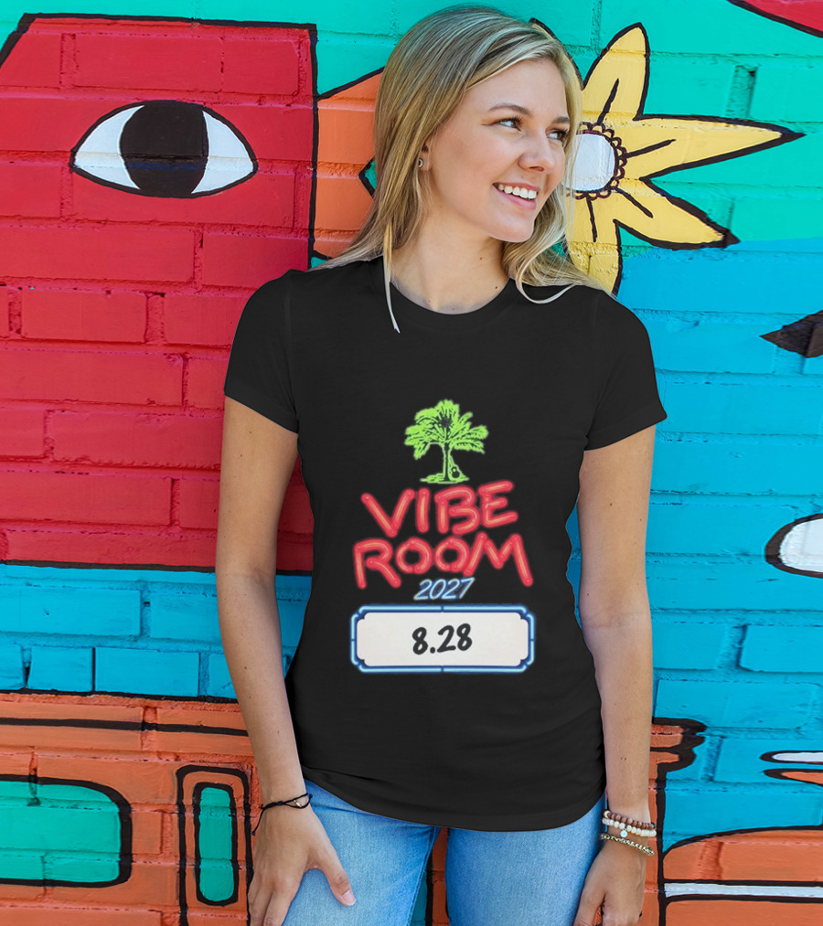 Kenny Chesney Vibe Room 8 28 2027 Tour Date Palm Tree T-Shirt