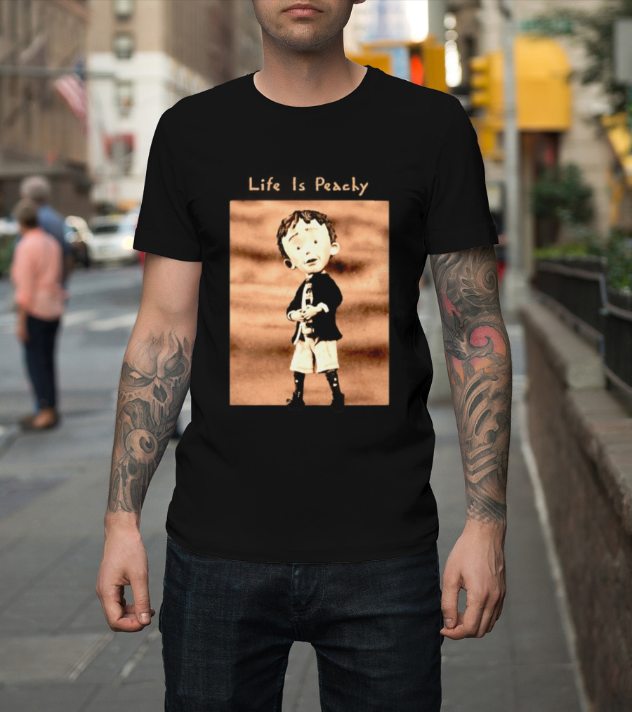 Life Is Peachy Korn Nu Metal Character Jonathan Davis T-Shirt