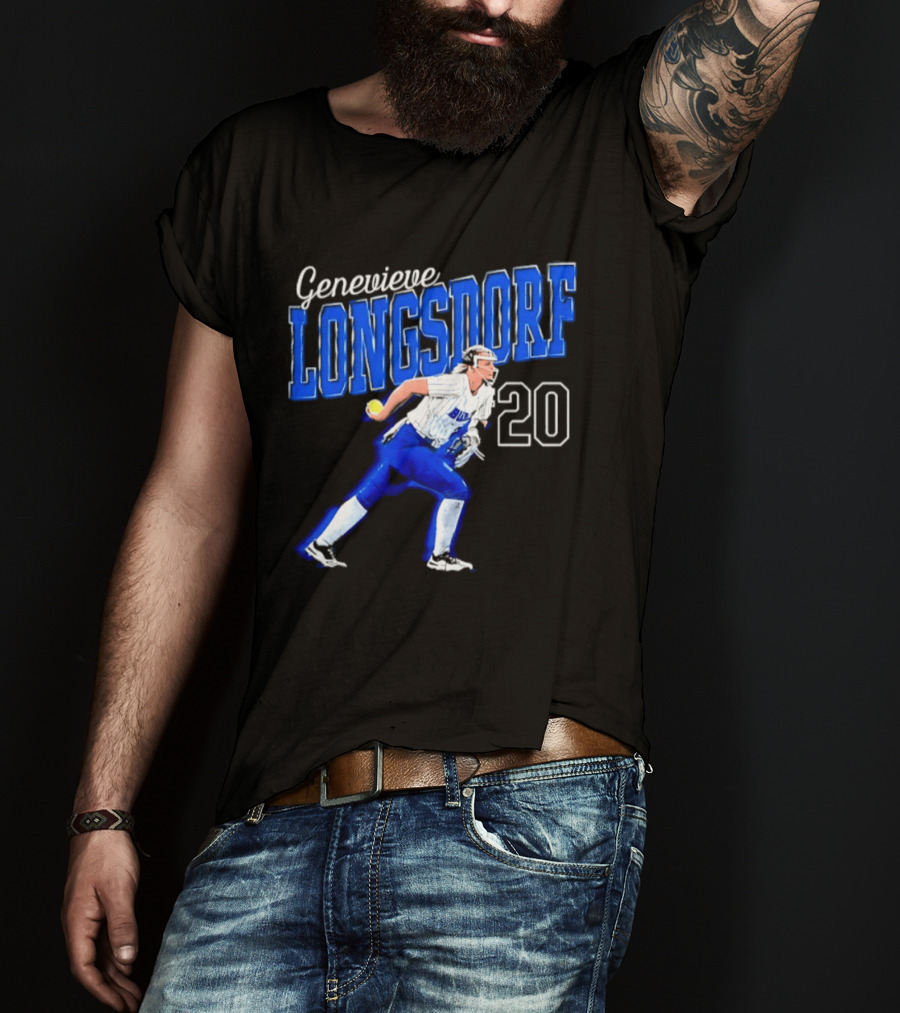 Genevieve Longsdorf 20 Buffalo Bulls NCAA Softball Player T-Shirt