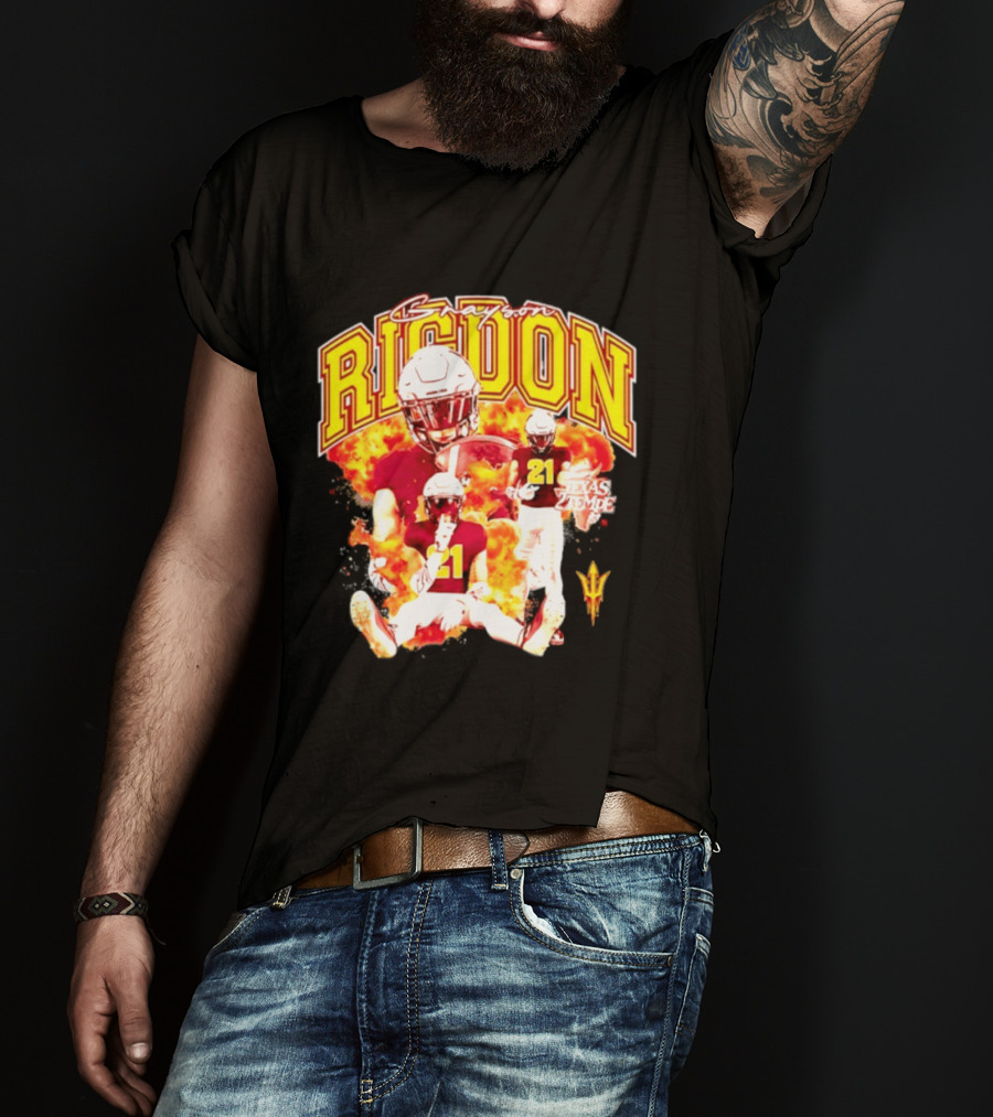 Grayson Rigdon 21 Arizona State Texas Tempe Football Player T-Shirt