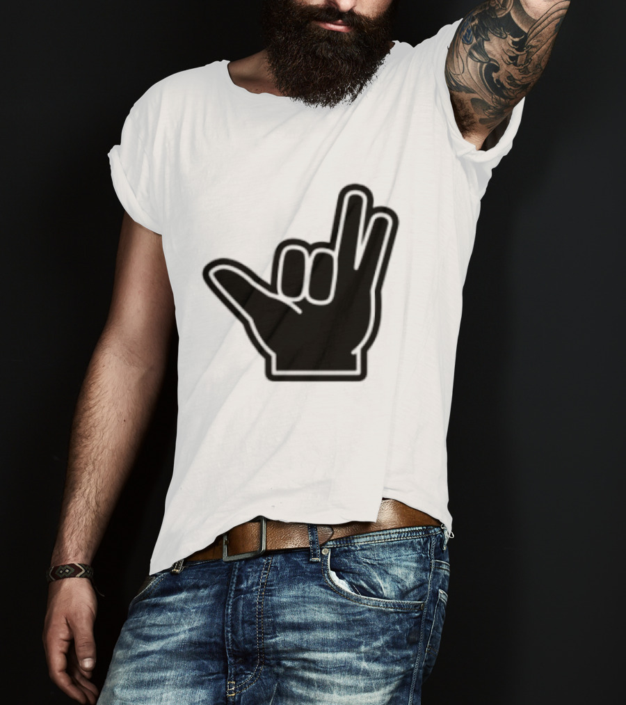 8Ro8 Store Hammajang Shaka Hand Sign Gesture T-Shirt
